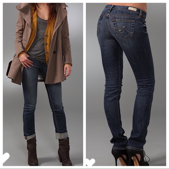 AG Adriano Goldschmied Women's Straight Leg Jeans proudly Made in the U.S.A - Picture 1 of 4